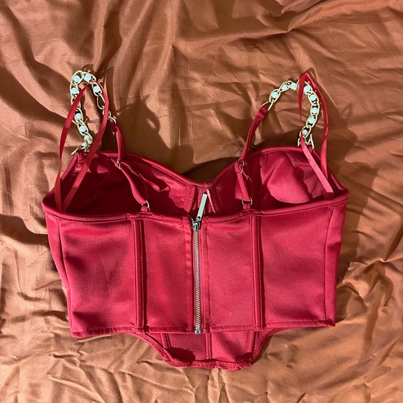 Red Corset Top - Picture 3 of 3